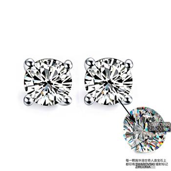 925 silver diamond Heart&amp;Arrows earring 710805