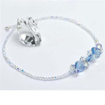 Austria crystal &amp; silver necklace