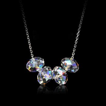 Austria crystal &amp; 925 silver necklace