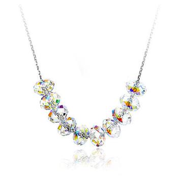 Austria crystal &amp; silver necklace