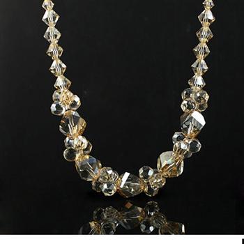 Austria crystal &amp; silver necklace