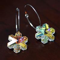 Austria crystal &amp; silver earring