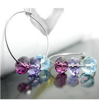 Austria crystal 925 silver earring
