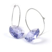 Austria crystal &amp; silver earring