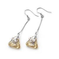 Austria crystal &amp; silver earring