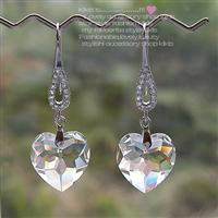 Austria crystal &amp; silver earring