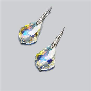 Austria crystal &amp; 925 silver earring