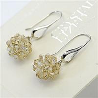 Austria crystal &amp; silver earring