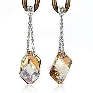 Austria crystal &amp; 925 silver earring