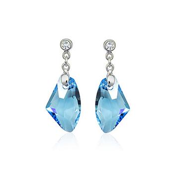 Austria crystal &amp; silver earring