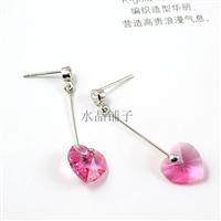 Austria crystal &amp; silver earring