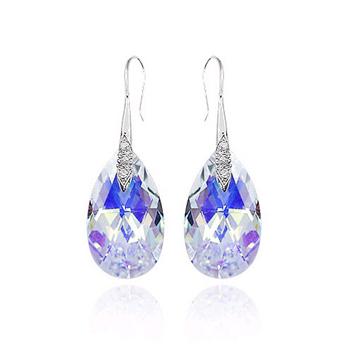 Austria crystal &amp; 925 silver earring