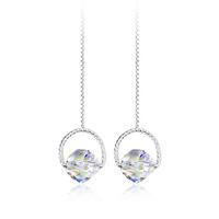 Austria crystal &amp; 925 silver earring