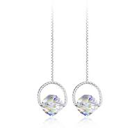 Austria crystal &amp; 925 silver earring