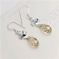 Austria crystal &amp; silver earring