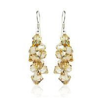 Austria crystal &amp; 925 silver earring...