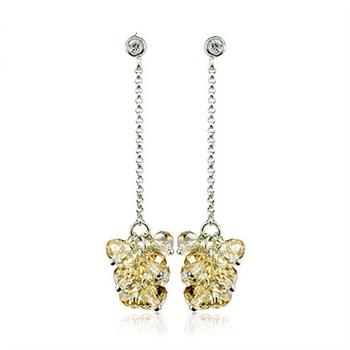 Austria crystal &amp; silver earring (many colors available)