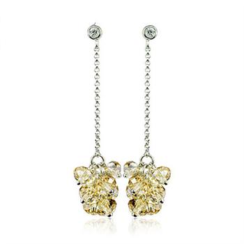 Austria crystal &amp; silver earring (ma...