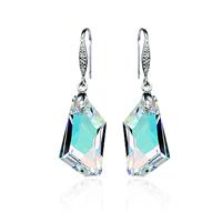 Austria crystal &amp; silver earring