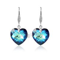 Austria crystal &amp; silver earring