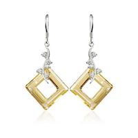 Austria crystal &amp; silver earring