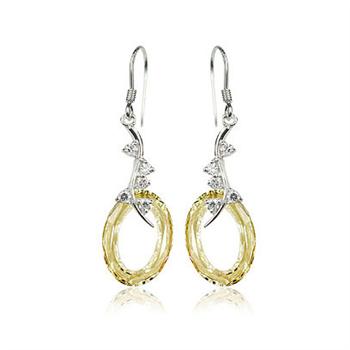 Austria crystal &amp; silver earring