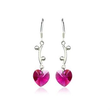 Austria crystal &amp; silver earring