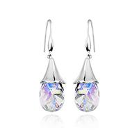 Austria crystal &amp; 925 silver earring 300441