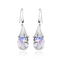 Austria crystal &amp; 925 silver earring...