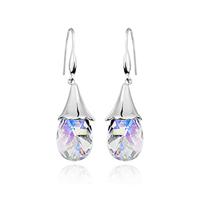 Austria crystal &amp; 925 silver earring...