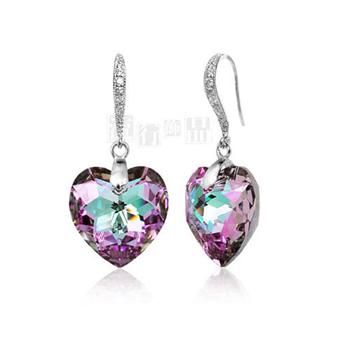 Austria crystal &amp; 925 silver earring