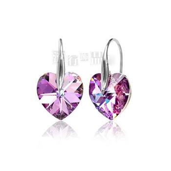 Austria crystal &amp; silver earring