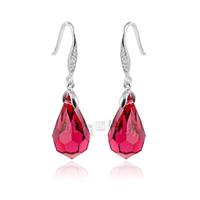 Austria crystal &amp; silver earring