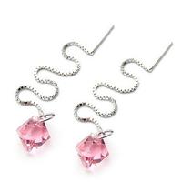 Austria crystal &amp; silver earring