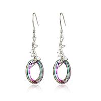 Austria crystal &amp; silver earring