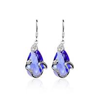 Austria crystal &amp; silver earring (ma...