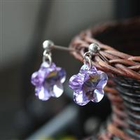 Austria crystal &amp; 925 silver earring