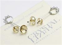 Austria crystal &amp; silver earring