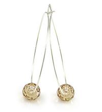 Austria crystal &amp; silver earring