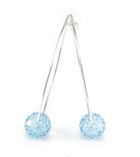 Austria crystal &amp; silver earring