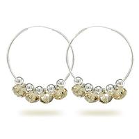Austria crystal &amp; silver earring