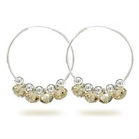 Austria crystal &amp; silver earring