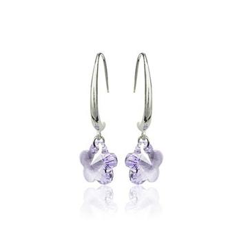 Austria crystal &amp; silver earring