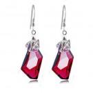 Austria crystal &amp; silver earring