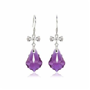 Austria crystal &amp; silver earring