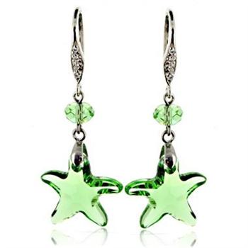 Austria crystal &amp; silver earring
