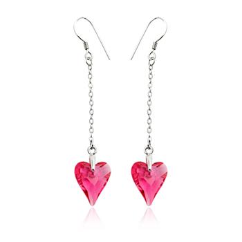 Austria crystal &amp; silver earring