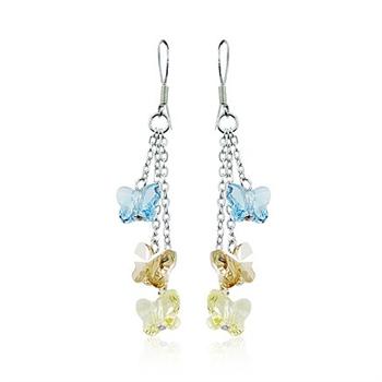 Austria crystal &amp; silver earring