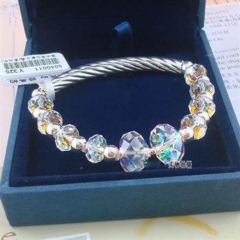 Austria crystal &amp; 925 silver bracele...