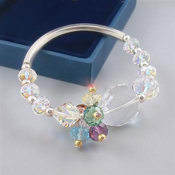 Austria crystal &amp; 925 silver bracelet 600162